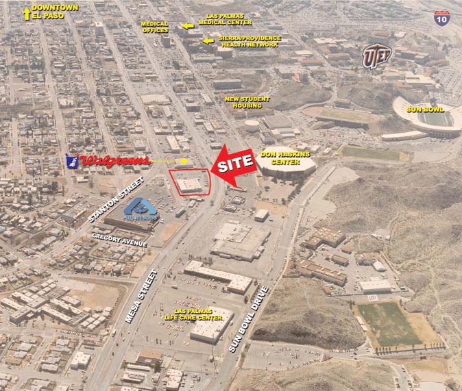 Aerial photo of El Paso